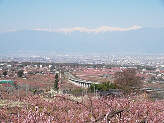 甲府盆地(山梨県)