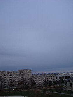 空を一様に覆う乱層雲