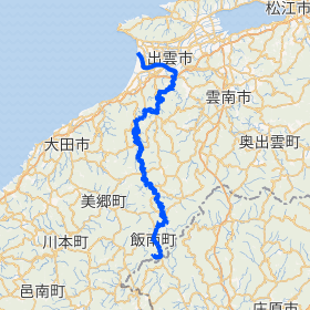 神戸川の流路を示す地図