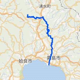 天降川周辺の河川・地形図