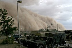 イラクのアル・アサード航空基地におけるハブーブ