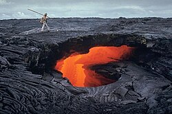 キラウエア火山の天窓
