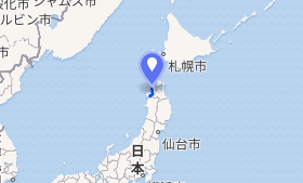 岩木川流域の地理的分布を示す地図データ