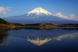田貫湖で見る逆さ富士