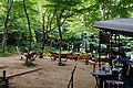 屋外に展開したカフェ