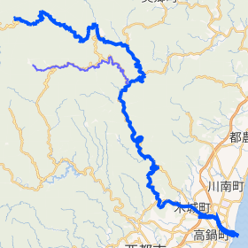 小丸川流域の地図