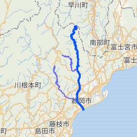 流域の詳細を示す地図