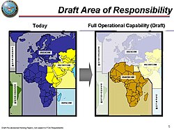 アフリカ軍の管轄範囲