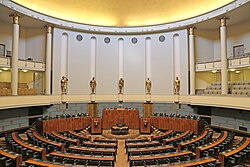 フィンランド議会エドゥスクンタのセッションホール