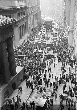 1929年のウォール街大暴落と歴史的背景