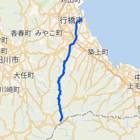 祓川周辺の地形図