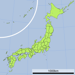 四国山地の位置