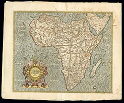 ゲラルドゥス・メルカトルによる1595年のアフリカの地図