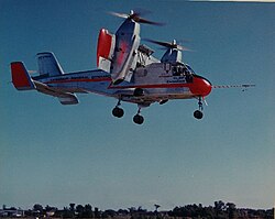 ティルトウィング機の飛行状態を示す画像