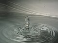 水滴が落ちた後