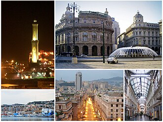 ジェノヴァ：イタリア北西部の港湾都市