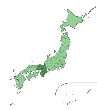 日本における近畿地方の歴史と地理的範囲