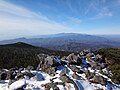 天狗岩から飯豊連峰を望む