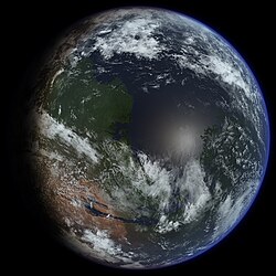 テラフォーミングされた火星の想像図