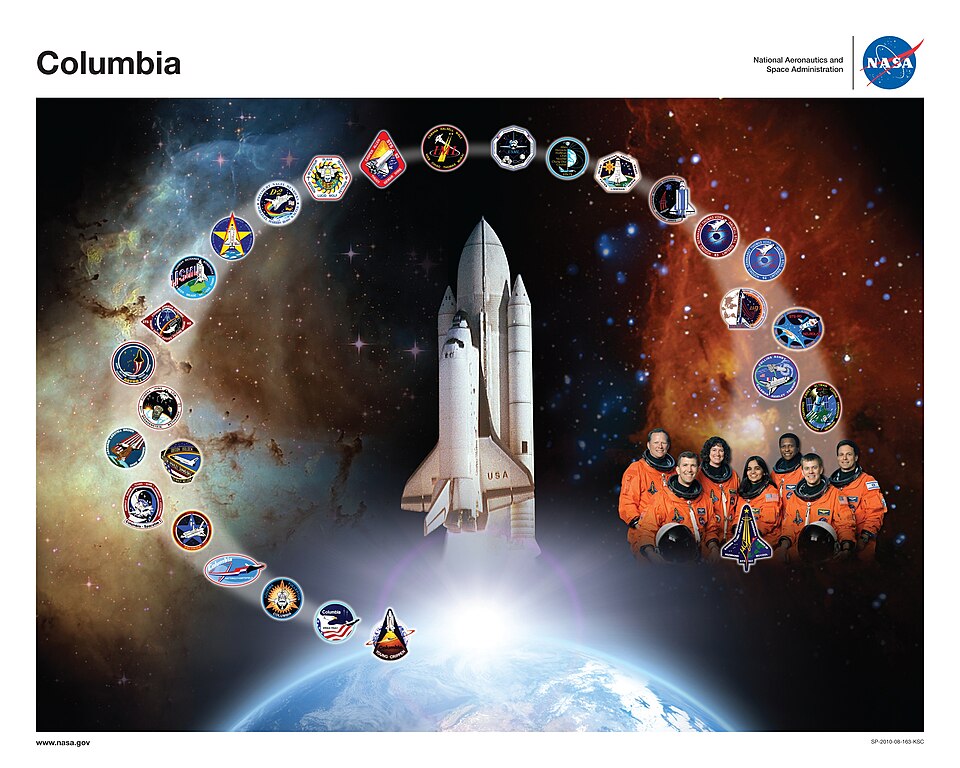 スペースシャトル・コロンビア号のNASAオービタートリビュート