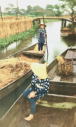 1957年の河川舟運(潮来市)
