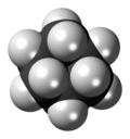 3D structure of a cyclohexane molecule