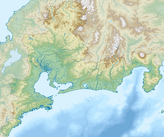 浜名湖の位置（東海地方内）
