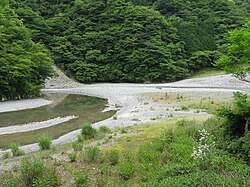 玄倉川水難事故の発生現場付近