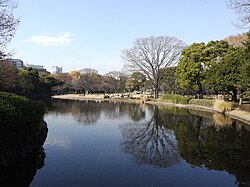 中央の池付近の様子