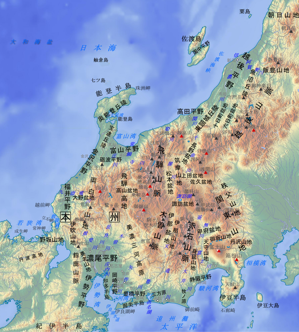 高田平野の地理と歴史：新潟県南西部の沖積平野