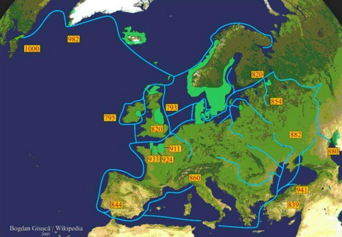 ノース人の航路図