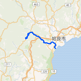 思川周辺の地形図