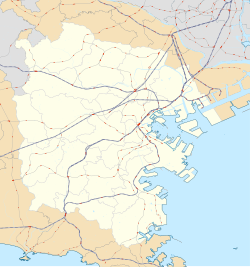 横浜市内における位置図