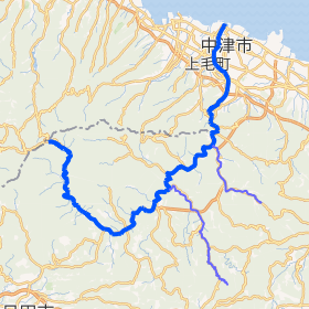 山国川流域詳細地図