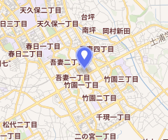 筑波学園郵便局周辺の地図