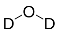 重水の分子構造