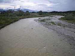 降雨後の蛇尾川の様子