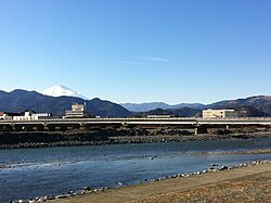 酒匂川と富士山