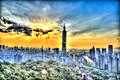 雲をよぎる薄明光線