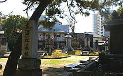 崇福寺にある玄洋社社員の墓地