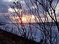 オホーツク海のサンセット(2004年12月12日撮影)