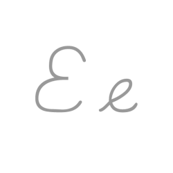 ラテン文字の5番目の文字「E」の解説