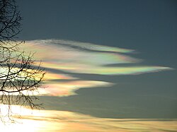 巻積雲の彩雲