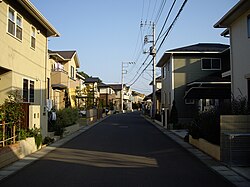 並木四丁目の住宅街