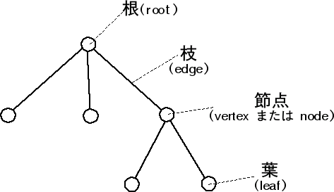 根付き木の構造例
