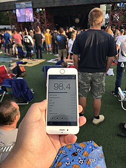 スマートフォンの騒音計測アプリ