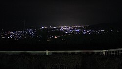 長野市方面の夜景