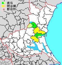 茨城県東茨城郡の地理と歴史的変遷