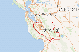 サンタクララ郡の位置