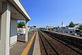 下妻駅のホーム